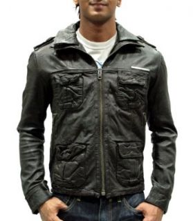 Superdry   Brad Leather Jacket   Brown Bekleidung