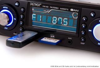 Autoradio mit USB SD/MMC Slot  AUX IN Car Hifi Denver CAU 420