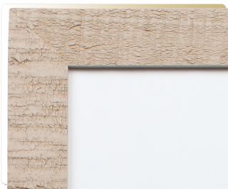 Driftwood Holzbilderrahmen mit Passepartout in Weiß Schwarz