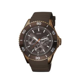 ESPRIT Damen Uhr Silikon Armbanduhr/braun Deviate Brown ES103622007