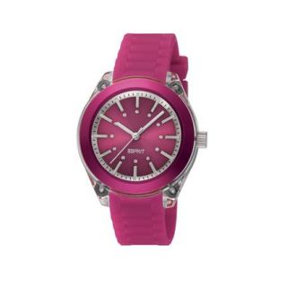 ESPRIT Damen Uhr Kunststoff Armbanduhr/lila Play Halo Berry