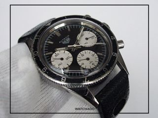 Vintage Heuer Autavia Chronograph Valjoux 72 Steel Watch Mark 2 2446
