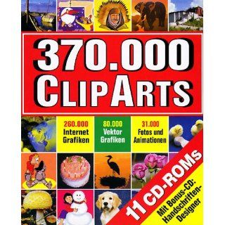 370.000 ClipArts, 11 CD ROMs Für Windows 95/98/ME. Enth.: 10 CD ROMs