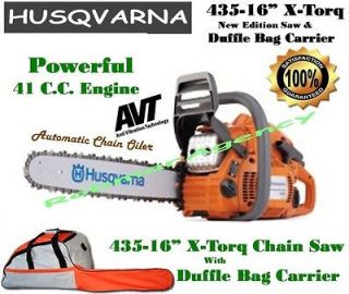 Husqvarna   Pro Rated 41 CC 16 Chain Saw & Duffle Bag   435 16