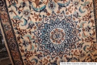 Königlicher Handgeknüpfter Perser Teppich Nain 142x90cm mit Seide