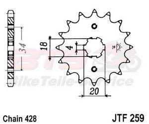 Motorradteile Ritzel 14Z Teilung 428 Sachs X Road 125 NEU www