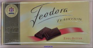 FEODORA Edel Bitter Schokolade 5x100g Tafel (100g/1,438€uro)