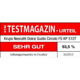 Krups KP510T Dolce Gusto Circolo FlowStop, titanium Küche