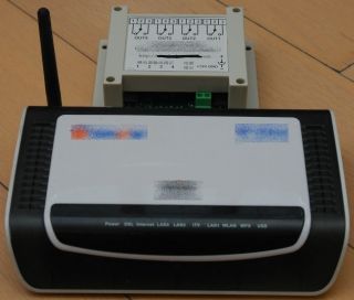 Wireless relay controller gateway wifi 433MHz email http power switch