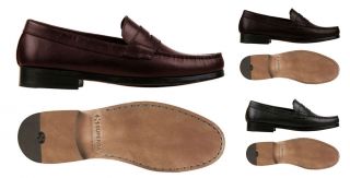 Neu Superga Herren classic Loafer aus Leder in verschiedenen Farben