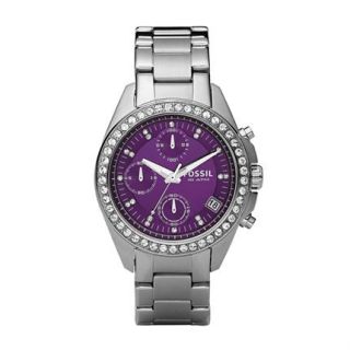 FOSSIL Damen Uhr Armbanduhr aus Edelstahl/silber Decker ES2684