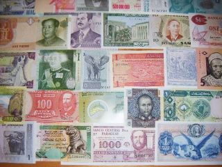444 Banknoten aus aller Welt ua Chile Niederl. Antillen Tonga Libanon