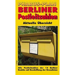 Pharus Plan Berliner Postleitzahlen Aktuelle Übersicht, Alle