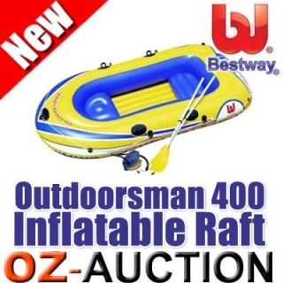 Bestway Outdoorsman 400 Inflatable 2 Person Raft Set