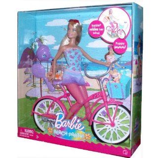 Barbie   R8645   Beach Party   Barbie mit Fahrrad (sie kann fahren