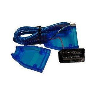 OBD2 Stecker inkl. Gehäuse mit USB Kabel, transparent 