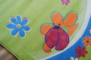 Moderne Kinderteppich Schnecke Pink Green Blue Orange120x160,133x200