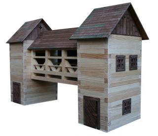 Walachia Holz Modellhaus   Der Stall   132, Spur 1