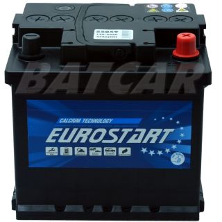 EUROSTART 12V 50Ah 470A/EN Autobatterie   Starterbatterie ersetzt 45Ah