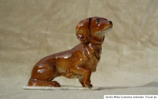 Porzellanskulptur von KAISER Dackel Teckel Hund Entw. U.Netzsch Nr.461