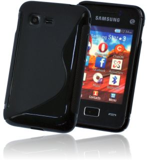 Line Silikon Hülle Case für Samsung S5220 Star 3 Tasche