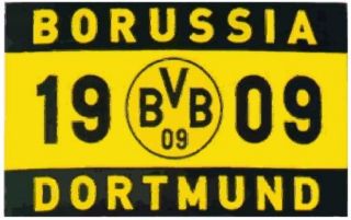 BVB Fahne Mastfahne Hissfahne Strahlen 1909 Borussia