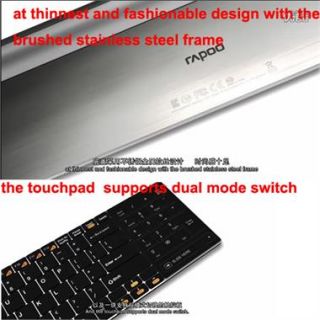 Rapoo E9080 New Ultra thin Wireless Keyboard W/Touchpad