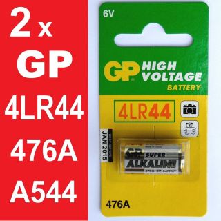 2x GP 4LR44 476A Alkaline Batterie 6V A544 V4034PX 4A76 V28PXL L1325