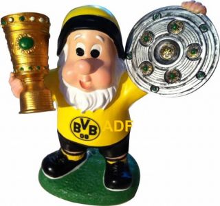 BVB Gartenzwerg Double Doublesieger Borussia Dortmund Bar Kellerbar
