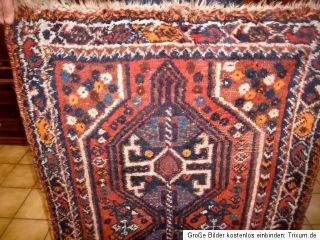 145x90cm Shiraz Abadeh Teppich Handgeknüpft Perser Orientteppich