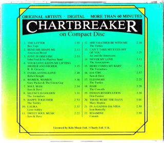 Chartbreaker Hit Diary The Best of 1967 68 V2 CD RARE Pop 60s/Turtles