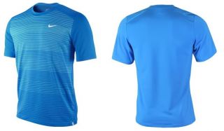 Nike Challenger Speed Stripe UV DRI FIT Tennis Crew Shirt Top New