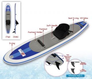 Set SUP Surfboard Stand up Paddle inflatable inkl. Paddel Board Kajak