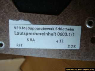 RFT DDR KFZ Lautsprecher Autoradio Wartburg VEB Meßapparatewerk