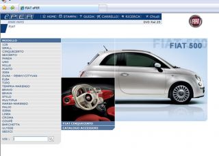 catalogo ricambi auto, con listino prezzi, per Fiat Alfa Lancia Abarth