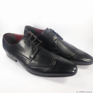 Top Business Schnürer Herren Schuhe Halbschuhe Größen 40 45