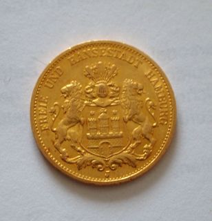 20 Mark Gold 1895 Freie und Hansestadt Hamburg (494)
