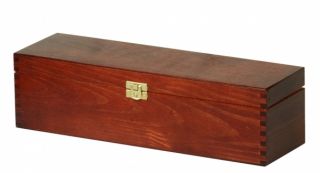 Weinkiste Weinbox Geschenkbox Holz mit Deckel 35,1x11,0x9,8 cm