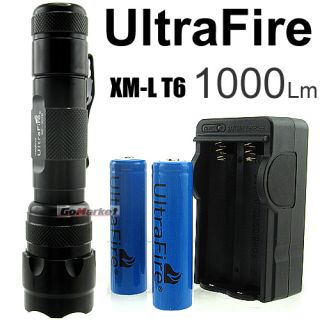 UltraFire 502B CREE XM L T6 LED LINTERNA 1000Lm +18650