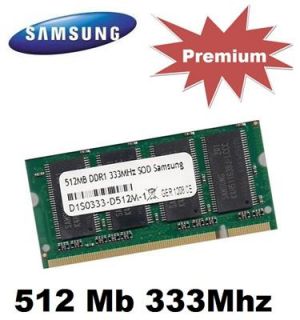 Samsung 512mb SoDimm 333Mhz Pc 2700 Ram Speicher DDR DDR1 200pin