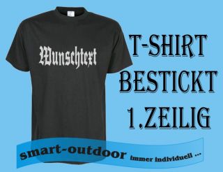 Shirt Shirt Wunschtext Haevy Metal bestickt MC Club