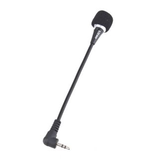 Flexible 3.5mm Audio Microphone Mic For Laptop Notebook PC Tablet MSN