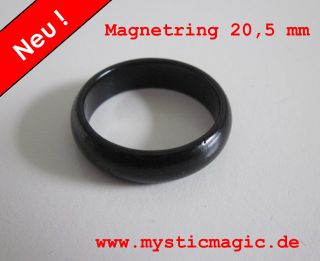 PK Ring schwarz 20,5 mm Magnetring Zaubertricks WOW 