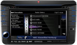 KENWOOD DNX 521DAB 2 DIN Navigation fuer VW Seat Skoda mit Bluetooth