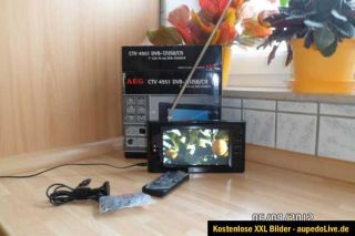 TV tragbarer mini LCD DVB T Fernseher, USB, SD/MMC AEG CTV 4951 17,8
