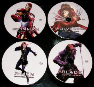 DVD X Men Vol. 1 – 12 End anime or  DVD Blade Vol. 1 – 12 End