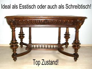 TOP Gründerzeit Esstisch Schreibtisch ANTIK Esszimmer Ausziehtisch