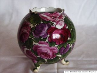 Frankreich Vase Blumen Porzellan Porzellanvase Kugelvase 1880 Nachlass