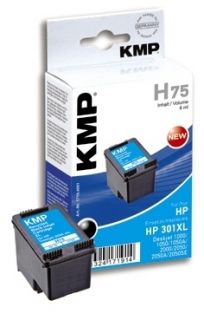 KMP H75 Druckpatrone für HP Deskjet 2050 HP 301XL (CH563EE)