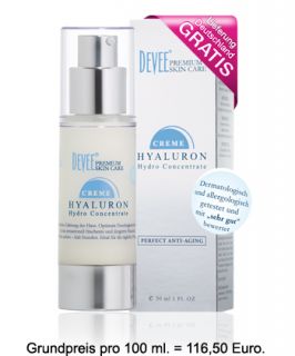 Gesichtscreme DEVEE Hyaluron CREME Hydro Concentrate